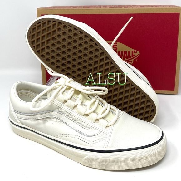 VANS Old Skool Ghillie Leather Marshmallow Women’s - Picture 4 of 12